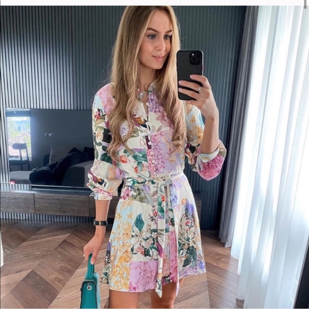 Zara Floral Print Dress ❤️